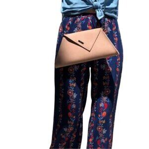 Flying Tomato Blue Floral High Waist Flare Pants